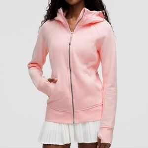 Lululemon Scuba Full-Zip Hoodie in the "Strawberry Milkshake" color